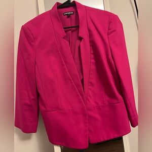 Pink waist line blazer